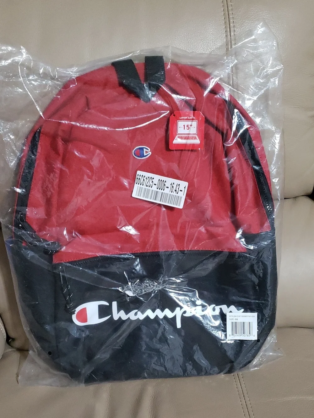 Champion Unisex Manuscript Backpack Bright Red